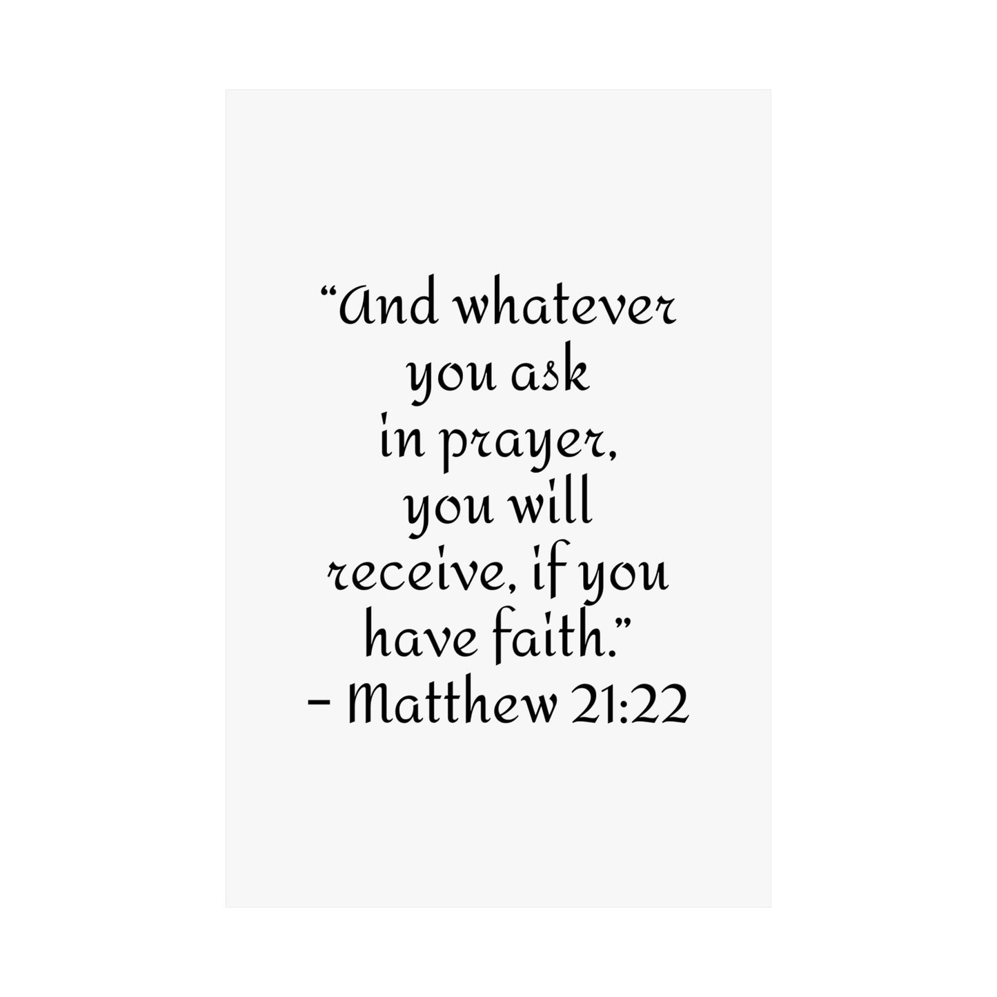 Inspirational Faith Poster Prints,