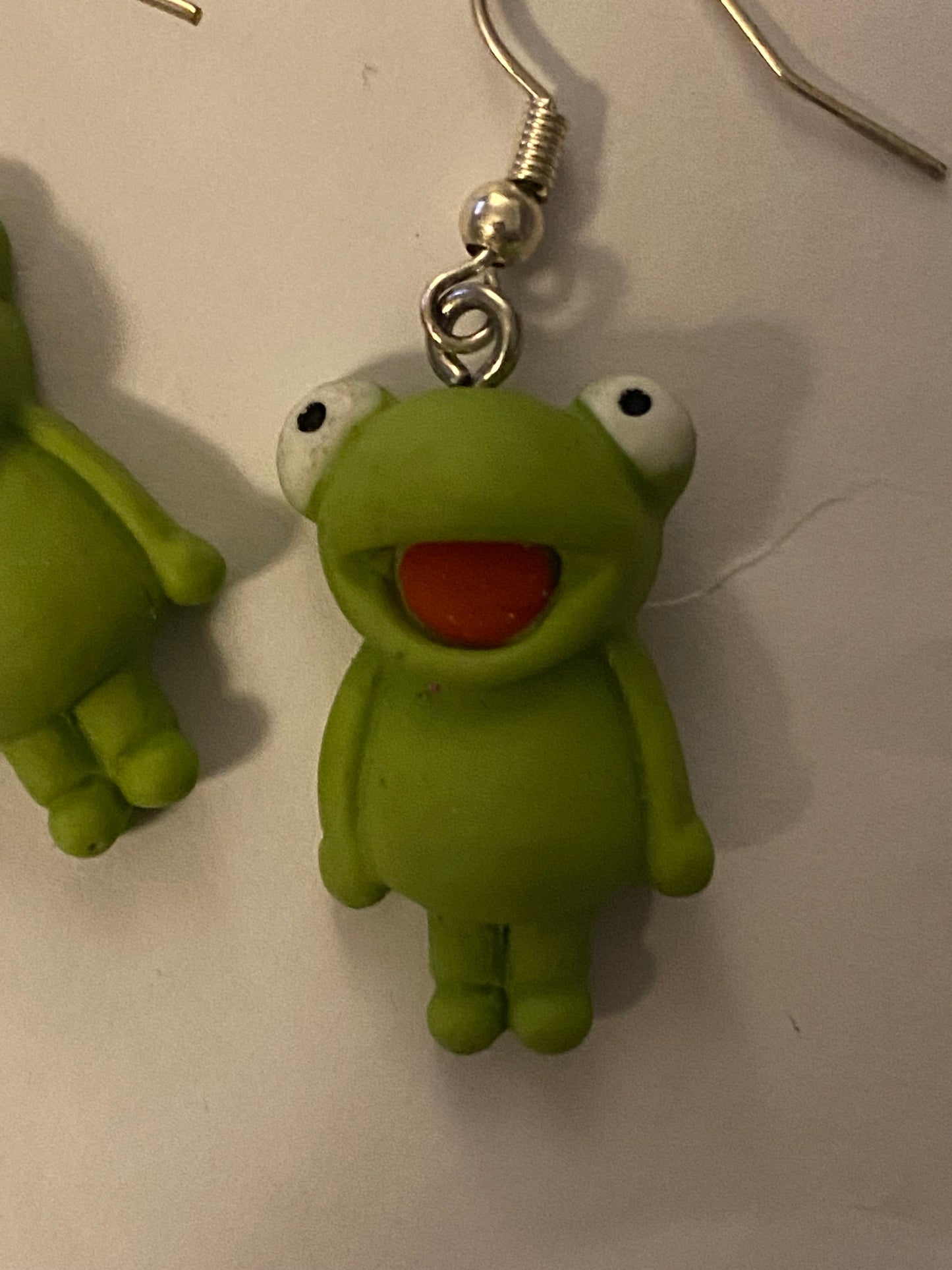 Wire Frog Earrings
