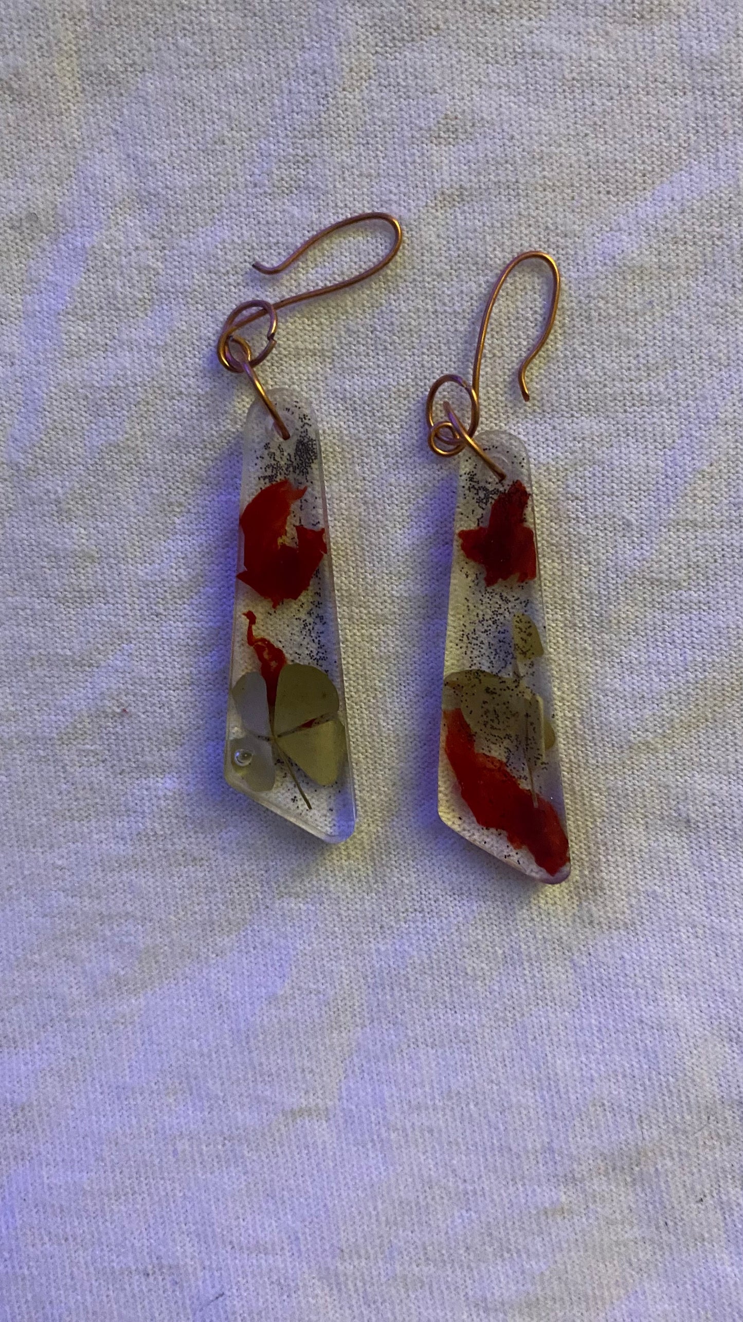 Gorgeous Resin Wire Earrings