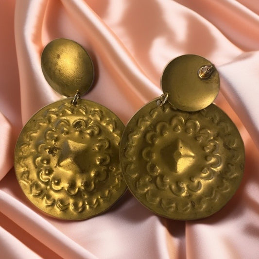 Large Metal earrings