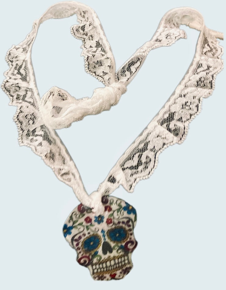 Large Skull Necklace for Halloween