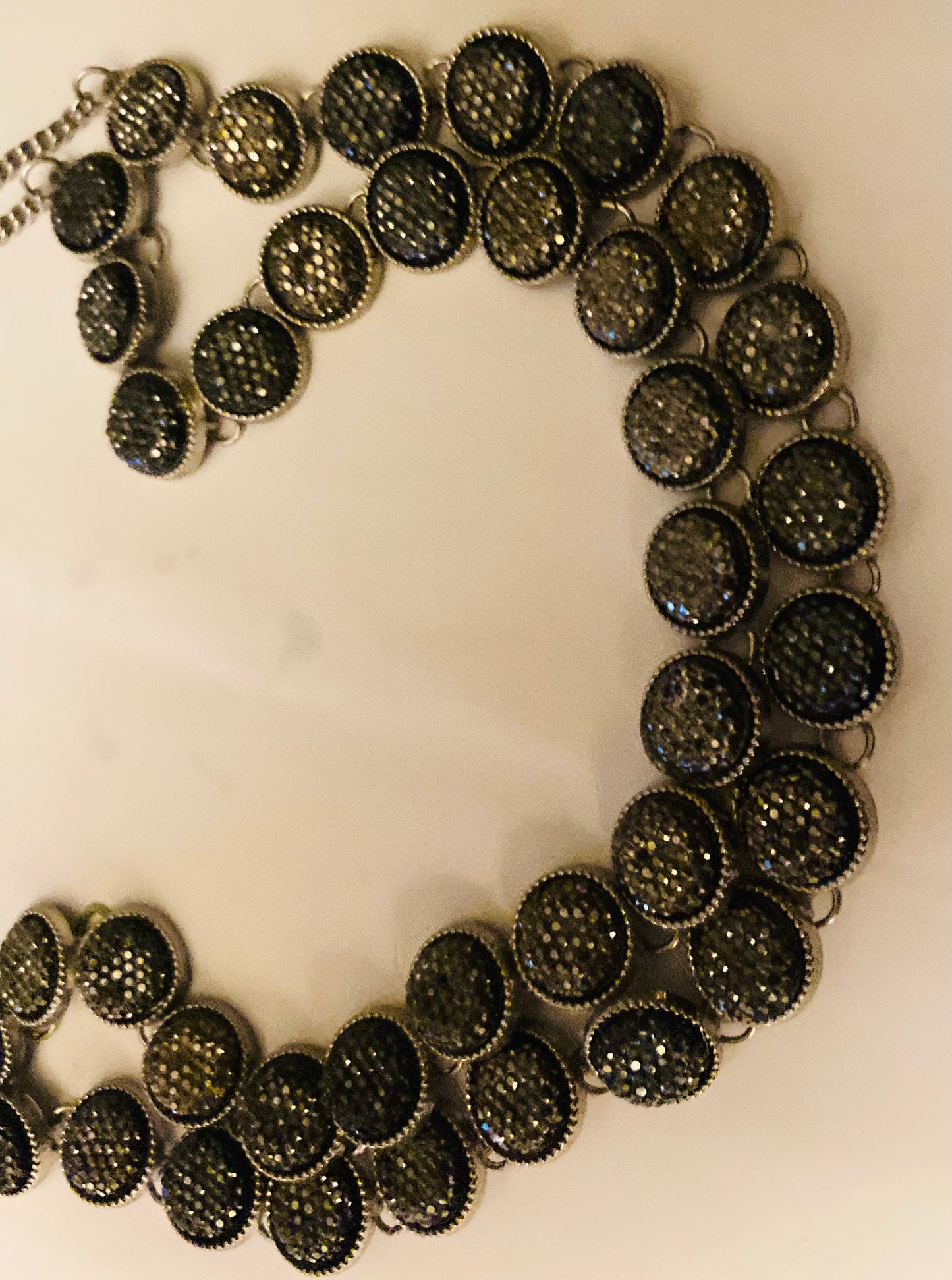 Faux Marcasite Vintage Necklace