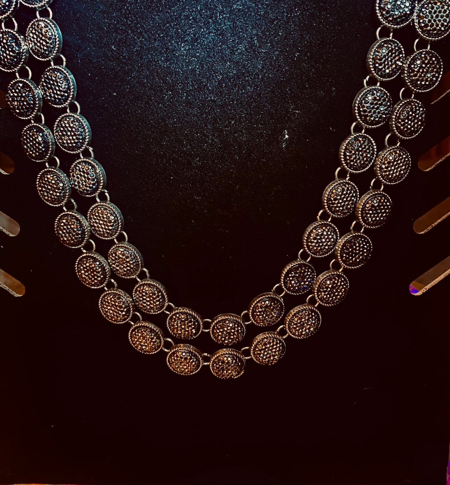 Faux Marcasite Vintage Necklace