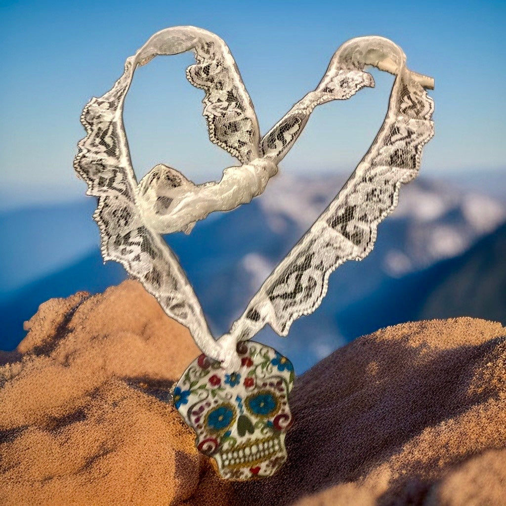 Large Skull Necklace for Halloween