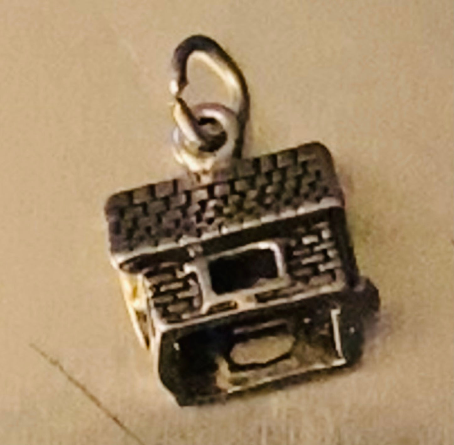 Sterling Silver Miniature Log Cabin