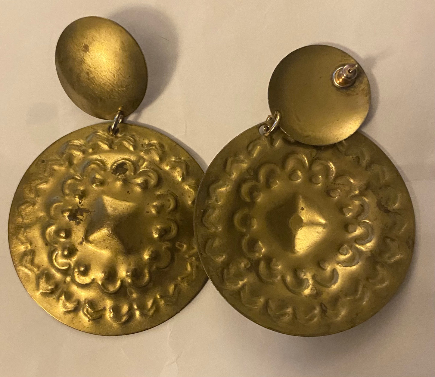 Large Metal earrings