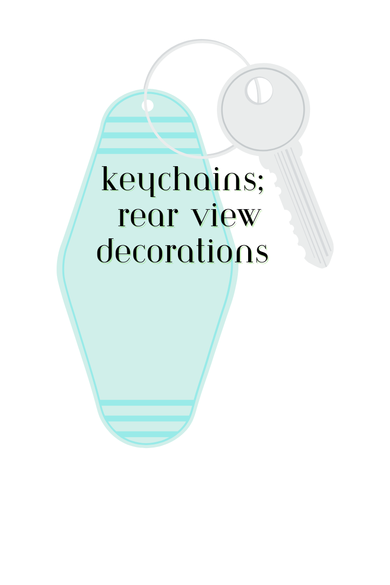 Handmade Keychains & Rearview Mirror Dangles