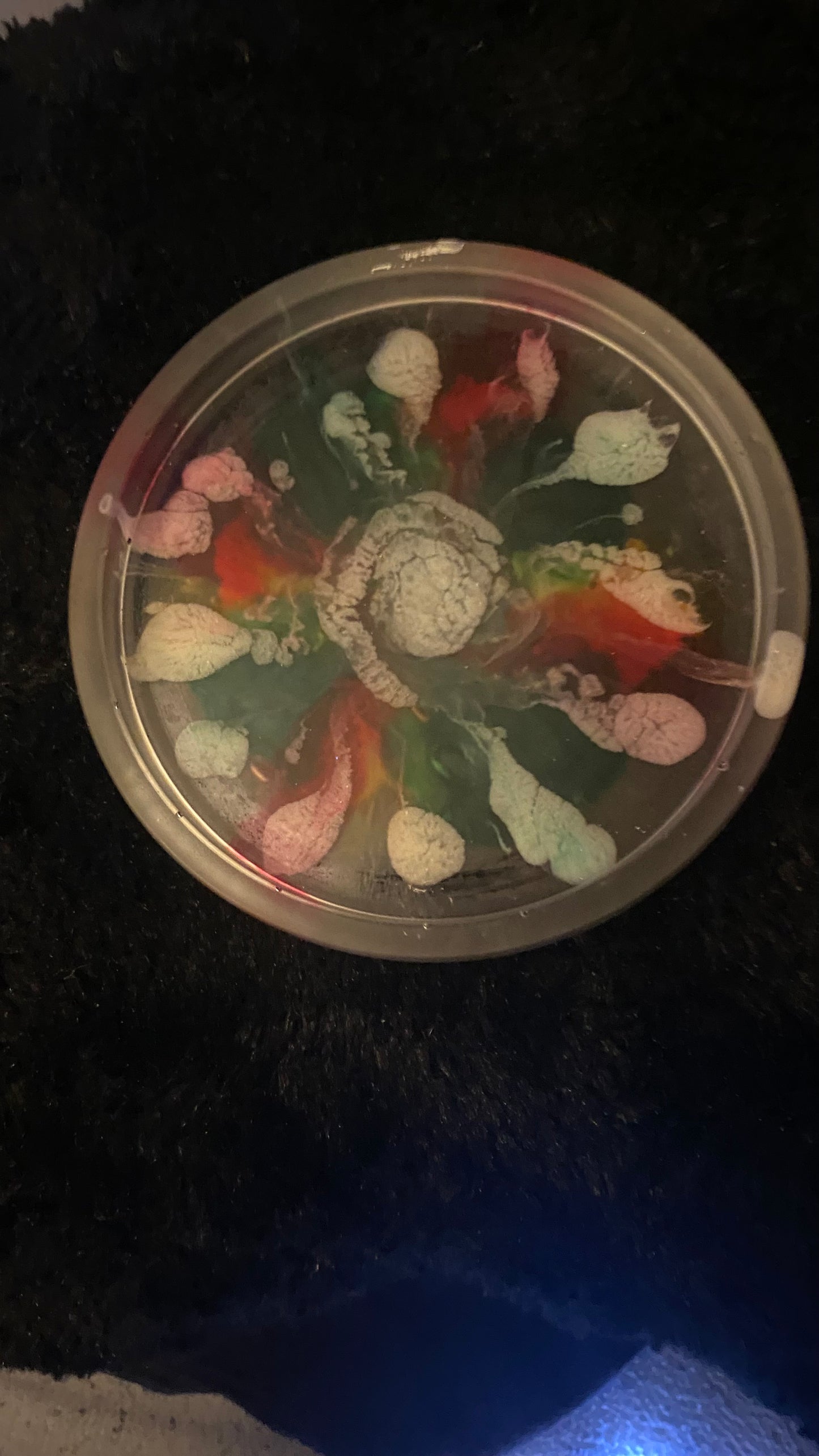 Multicolored Handmade Resin Coaster/Coin Tray