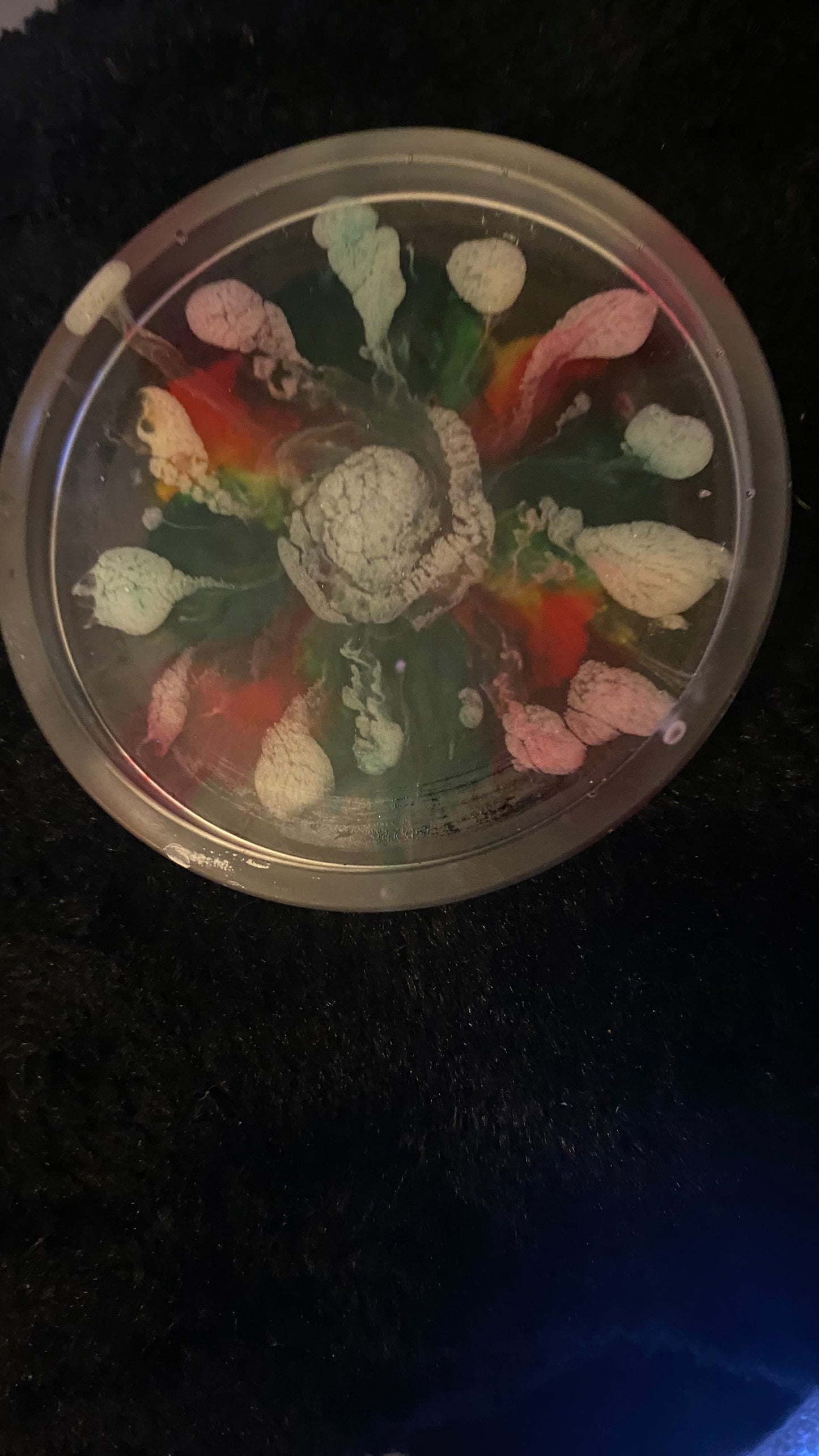 Multicolored Handmade Resin Coaster/Coin Tray