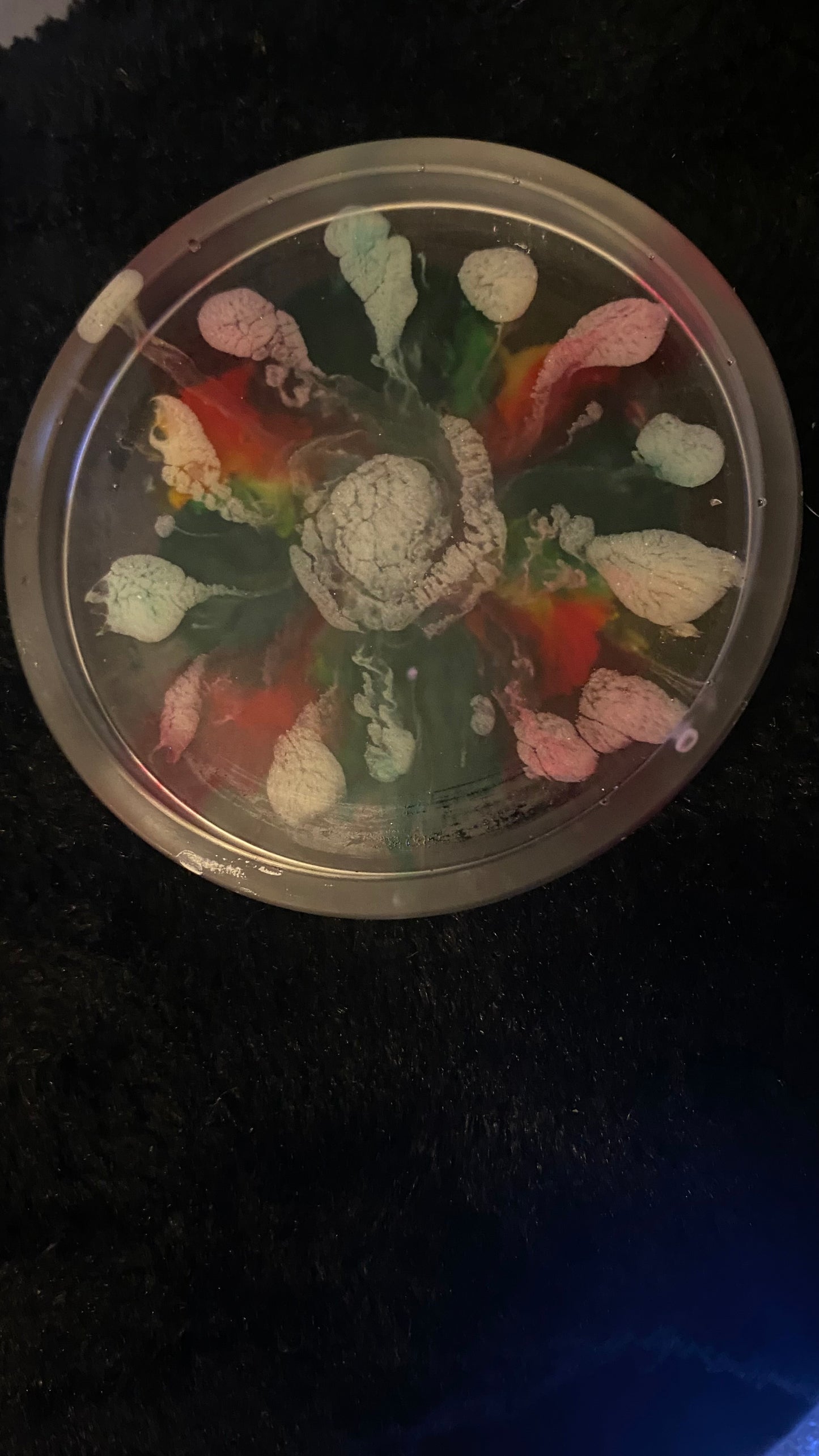 Multicolored Handmade Resin Coaster/Coin Tray