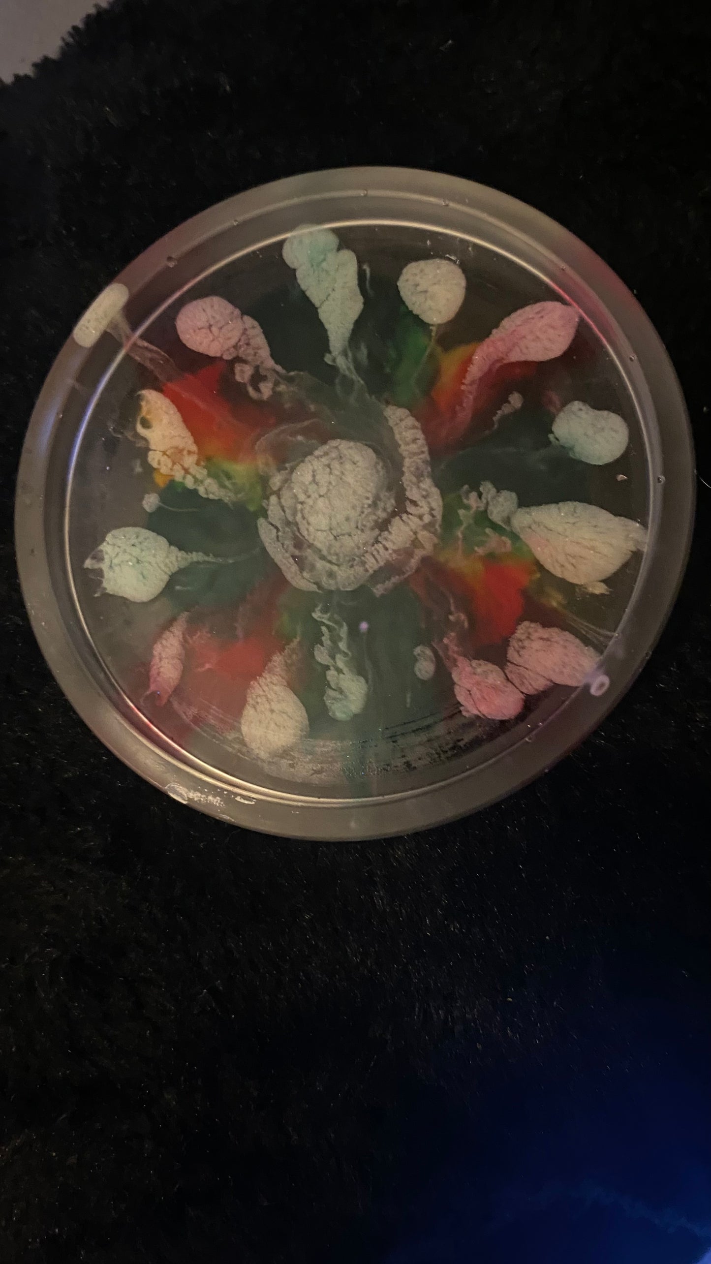 Multicolored Handmade Resin Coaster/Coin Tray