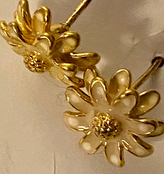 Vintage Enamel Post Earrings