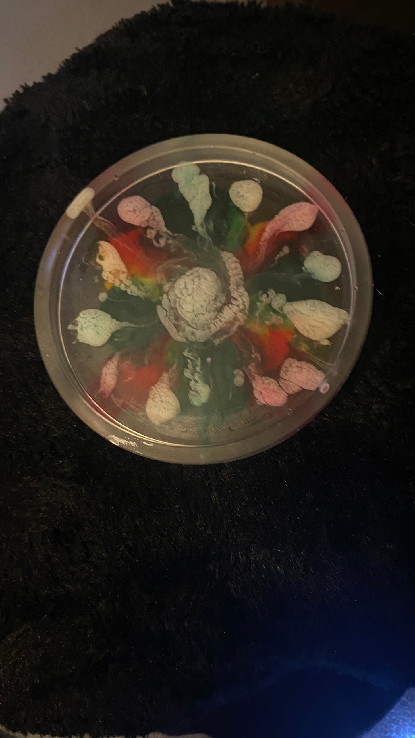 Multicolored Handmade Resin Coaster/Coin Tray